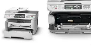 Ricoh SP1200SF is a A4 Monochrome Laser Printer also know as Mono Laser Printer With Scanner Photocopy Fax