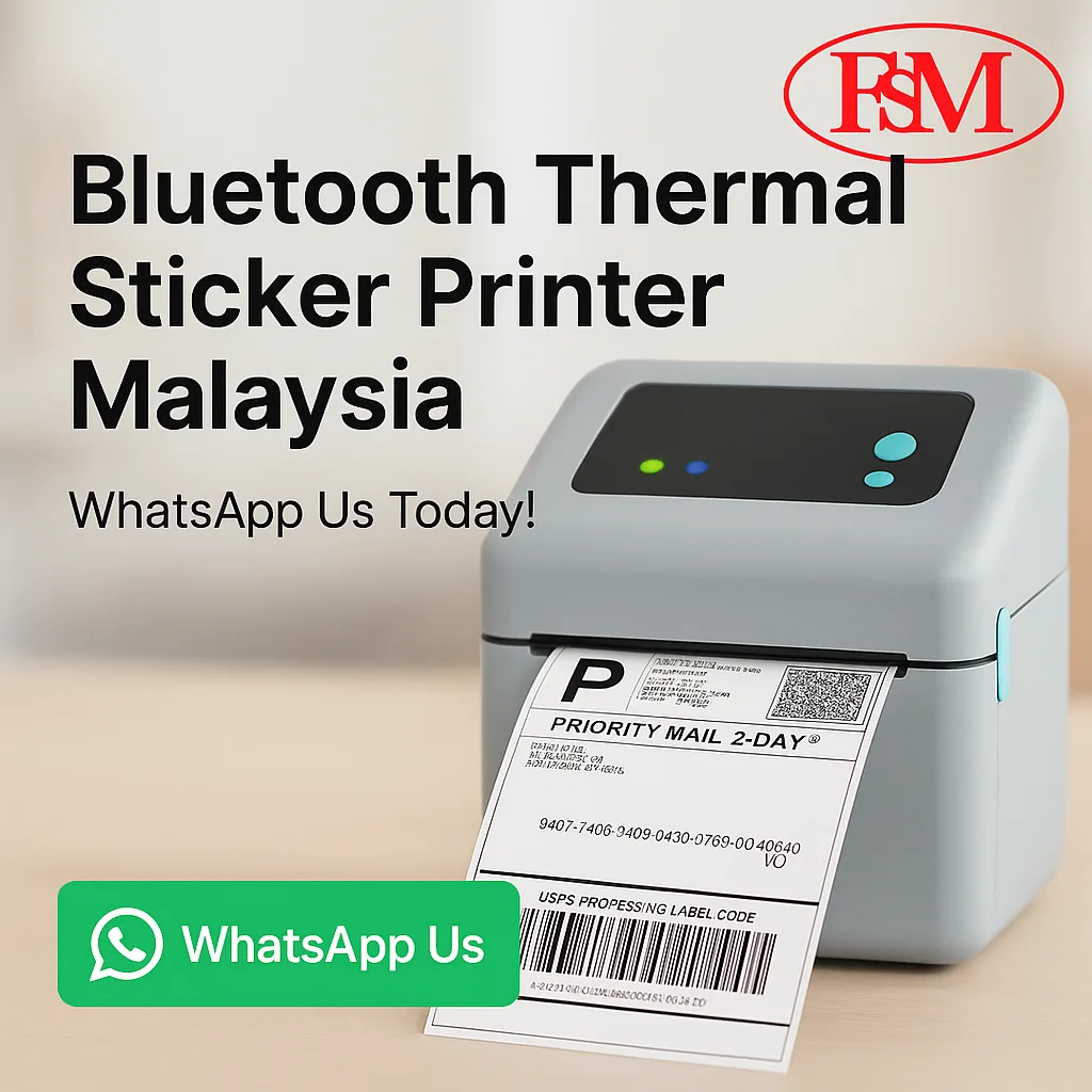 Bluetooth Thermal Sticker Printer for Shipping Labels Malaysia – Smart Labeling for E-Commerce & Logistics