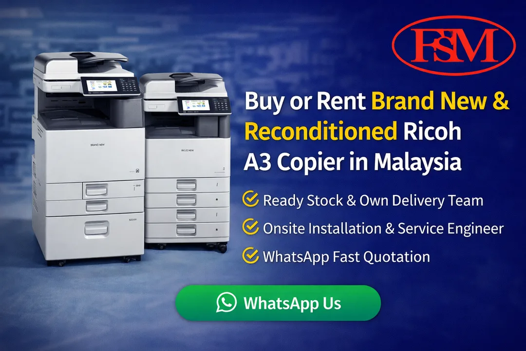 Buy or rent Ricoh A3 copiers in KL Kepong PJ Subang
