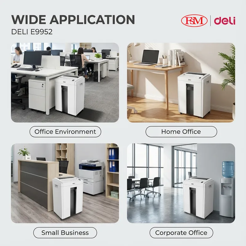 Deli E9952 Office Document Shredder KL