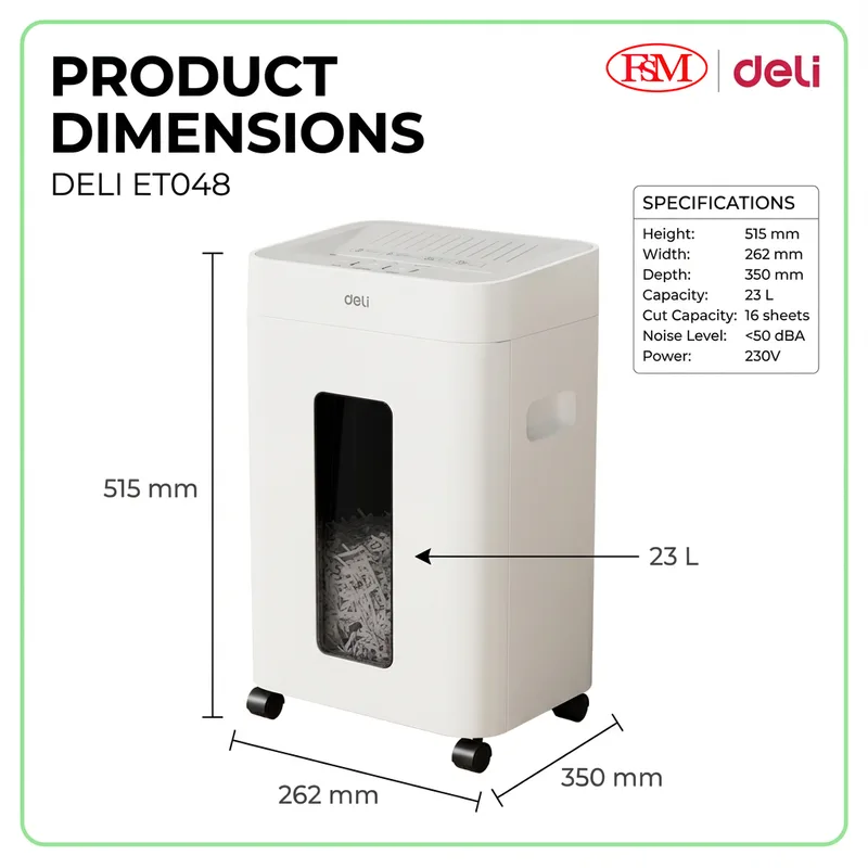 Deli ET048 Document Shredder KL