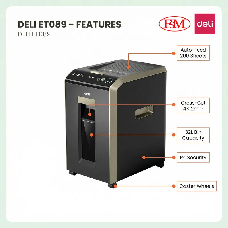 Deli ET089 Document Shredder KL