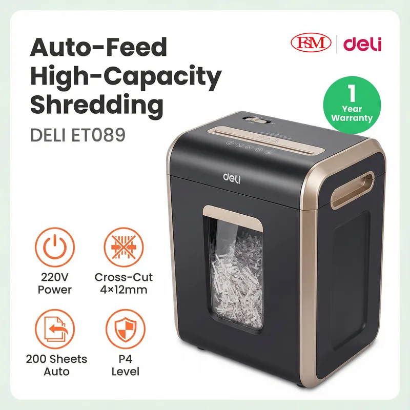Deli ET089 Paper Shredder Malaysia