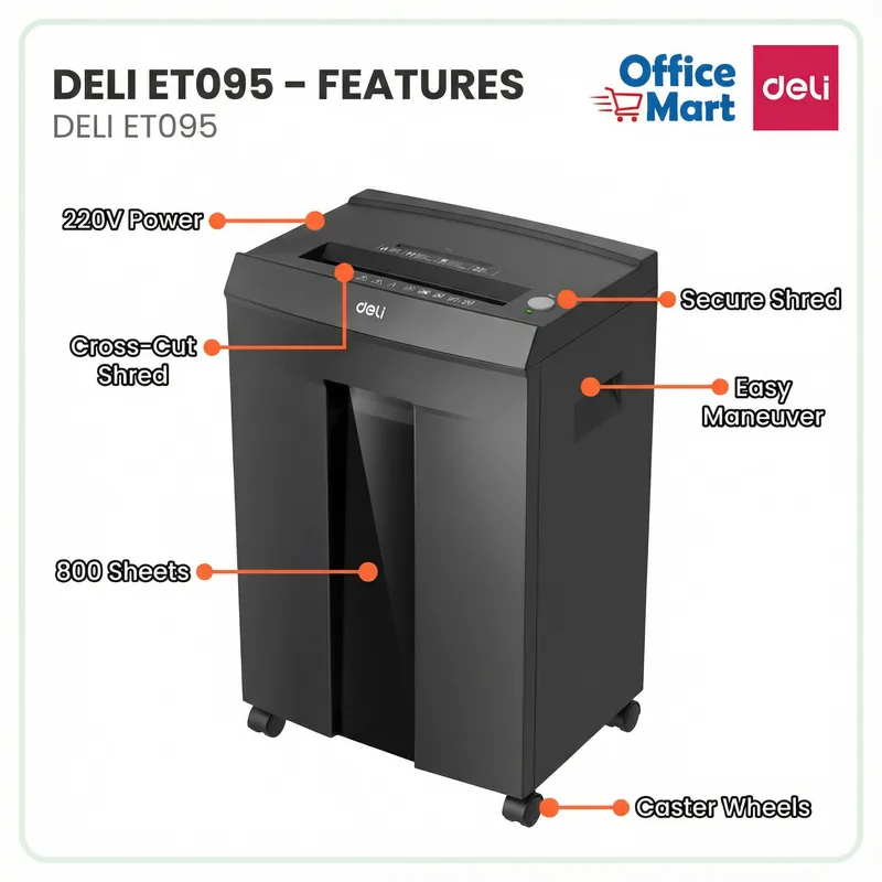 Deli ET095 Shredder Supplier Malaysia