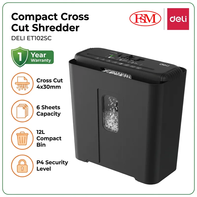 Deli ET102SC Paper Shredder Malaysia