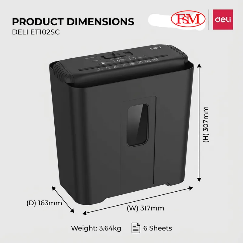 Deli ET102SC Document Shredder KL