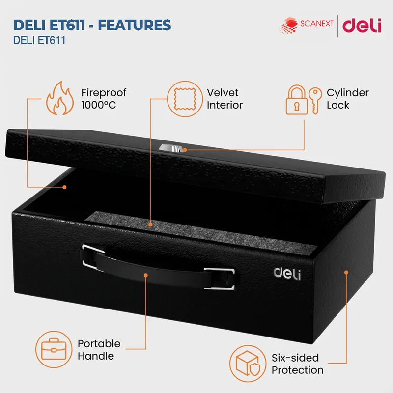 Deli ET611 Security Safe KL