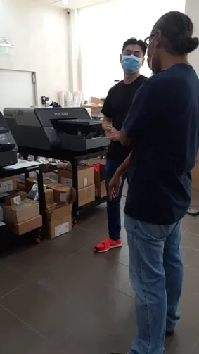 DTG Printer Demo on Ricoh Ri1000