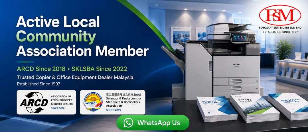 Fotostat Seri Murni Sdn Bhd active local community association member ARCD SKLSBA copier dealer Malaysia since 1997