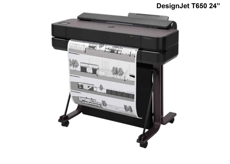 A1 Plotter Printer, 24 inch Printer, Large Format Plotter HP DesignJet T650 Printer