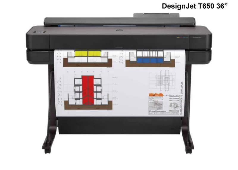 A1 Plotter Printer, 24 inch Printer, Large Format Plotter HP DesignJet T650 Printer