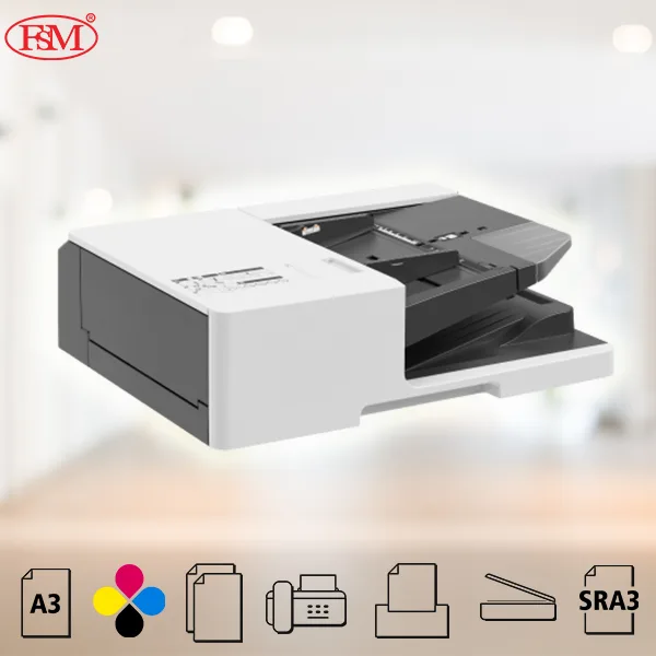 Top view of Ricoh IM C7010 multifunction printer showing document feeder and control panel
