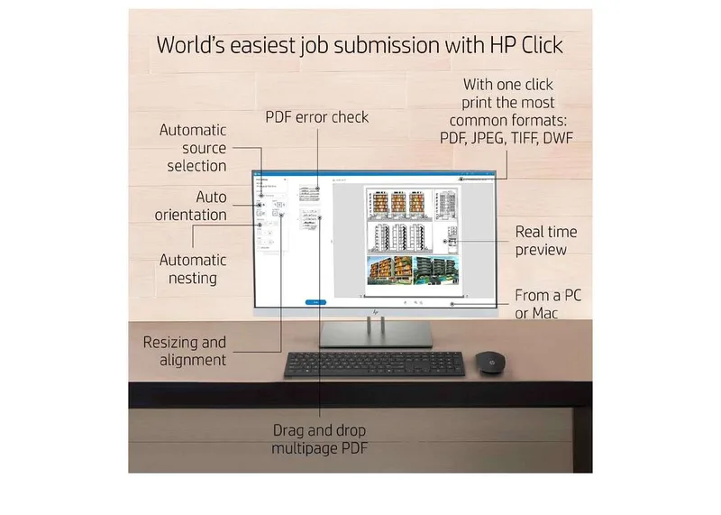 A0 Plotter Printer, 36 inch Printer, Large Format Plotter Printer HP DesignJet Studio Wood 36-in Printer