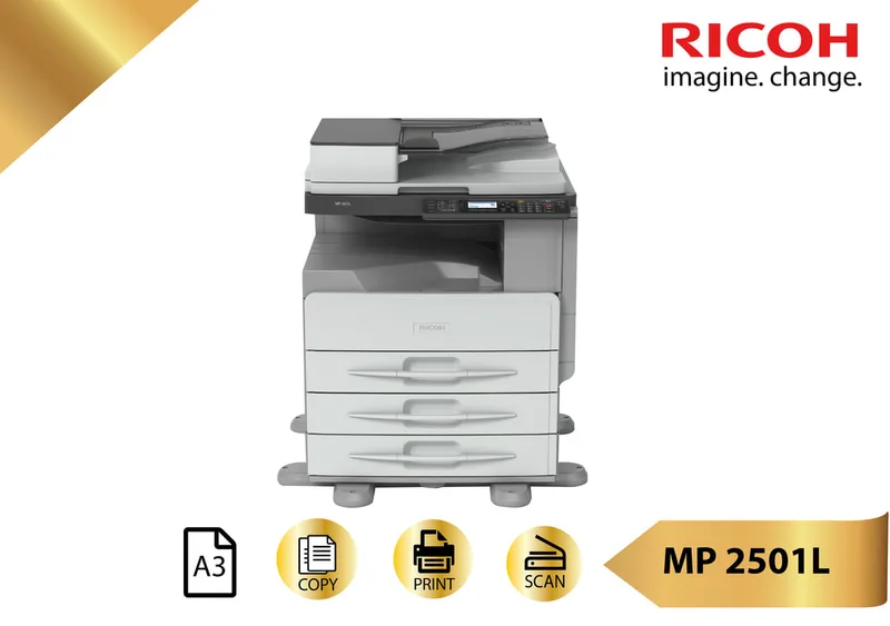 Ricoh MP2501L Black and White Photocopy Machine A3