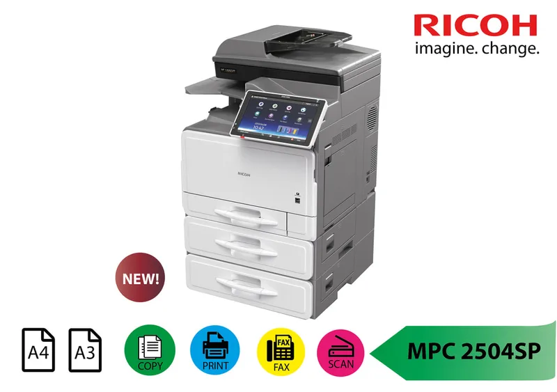 Ricoh MPC2504SP Color Photocopy Machine A3
