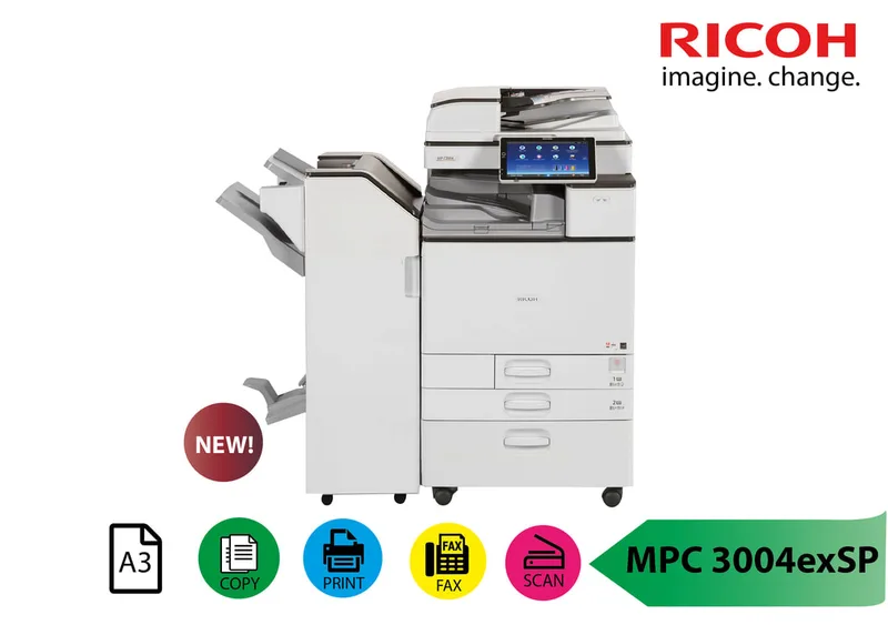 Color Photocopier Machine Ricoh MPC3004exSP
