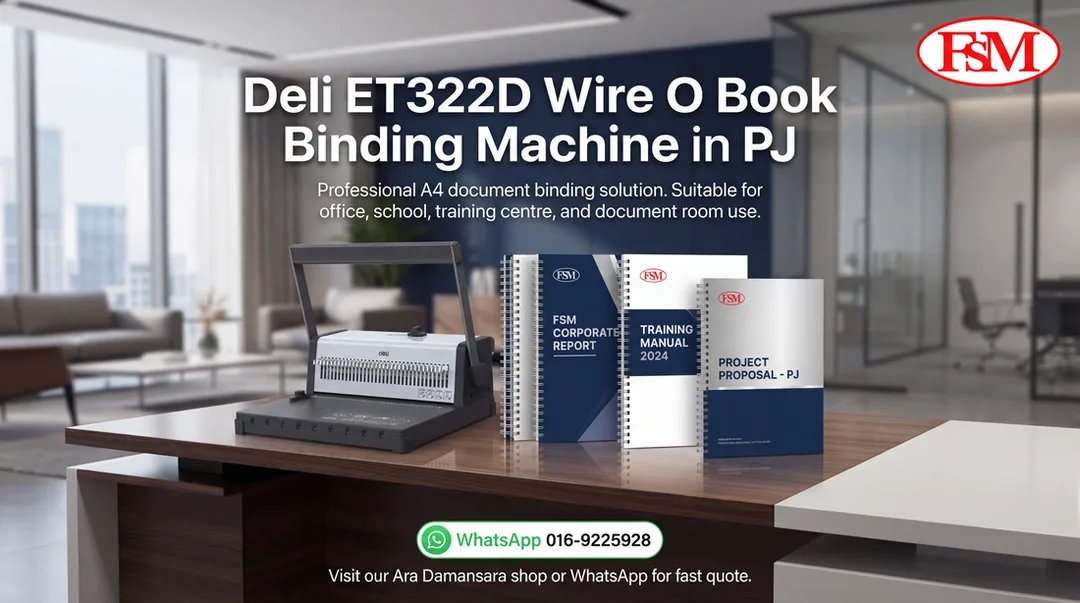PJ Wire O Book Binding Machine Deli ET322D