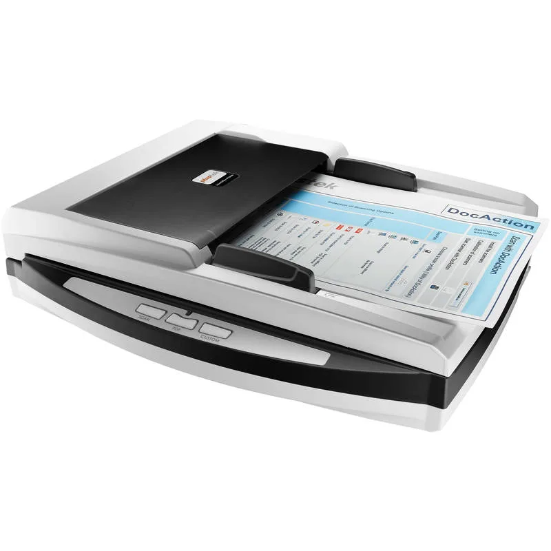 Document Scanner Flatbed and Multi Feed Paper Plustek SmartOffice PN2040