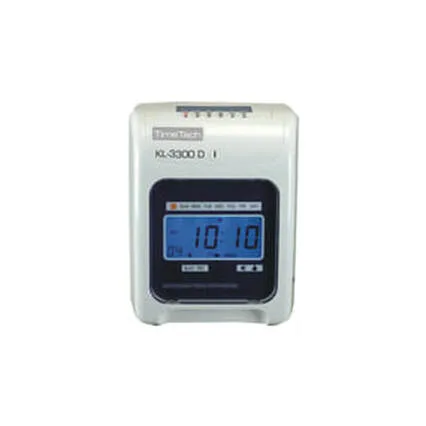 Digital Punch Card Time Recorder Punch Clock Machine Mesin Kehadiran Punch Card Rekod Masa Pekerja Pejabat Time Tech kl-3300D