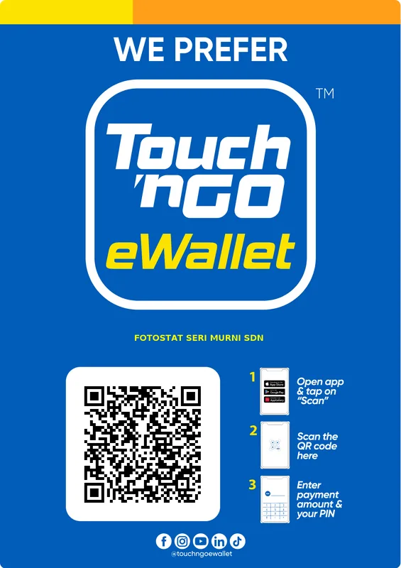 Touch and Go Ewallet Fotostat Seri Murni